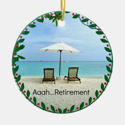 Aaah retirement popular design ceramic orname ceramic ornament
