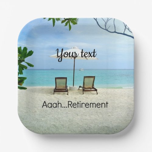 AaahRetirement TEMPLATE Paper Plates