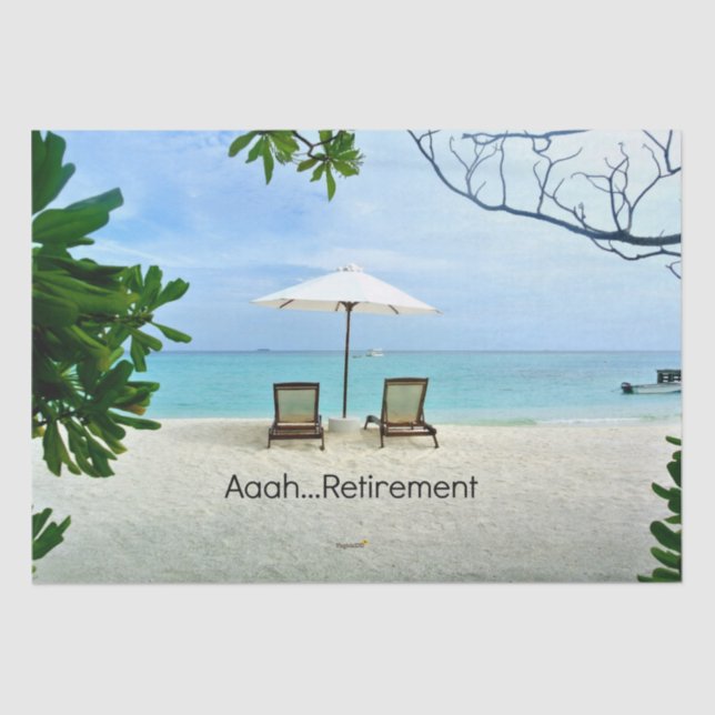 Aaah...Retirement Tissue Paper (Front)