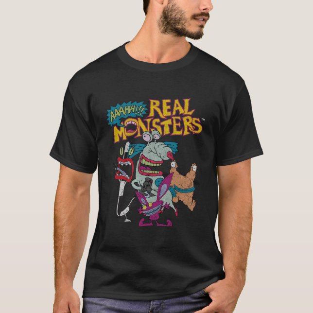 Aaahh Real Monsters Character T-Shirt (Front)