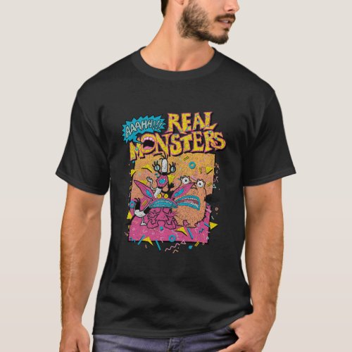 Aaahh Real Monsters Classic Retro Poster T_Shirt
