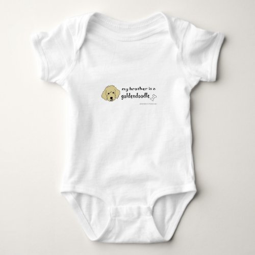 aaaoct6g my brother is a goldendoodle _more breeds baby bodysuit