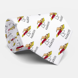 AAARGH! Funny scared nervous dog agility teeter Neck Tie