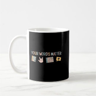 Aac Asl Speech Therapy Pathology Slp Aba Rbt Sign  Coffee Mug