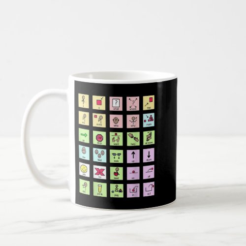 AAC Core Board Speech Pathology Speech Therapist  Coffee Mug