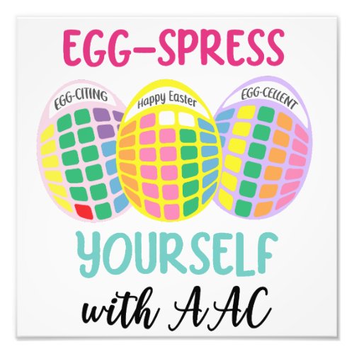 AAC EGG_spress yourself Easter egg poster design