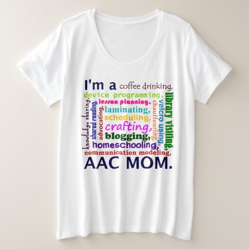 AAC Homeschooling Mom Plus Size T_Shirt