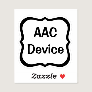 AAC Label Custom-Cut Vinyl Sticker