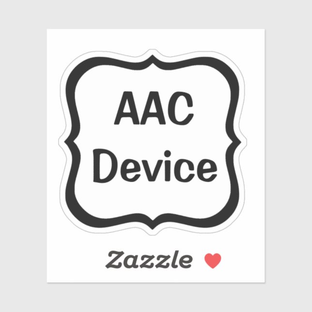 AAC Label Custom-Cut Vinyl Sticker (Sheet)