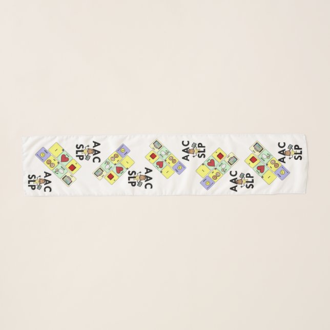 AAC SLP I love it when we speak AAC Scarf (Front (Horizontal))