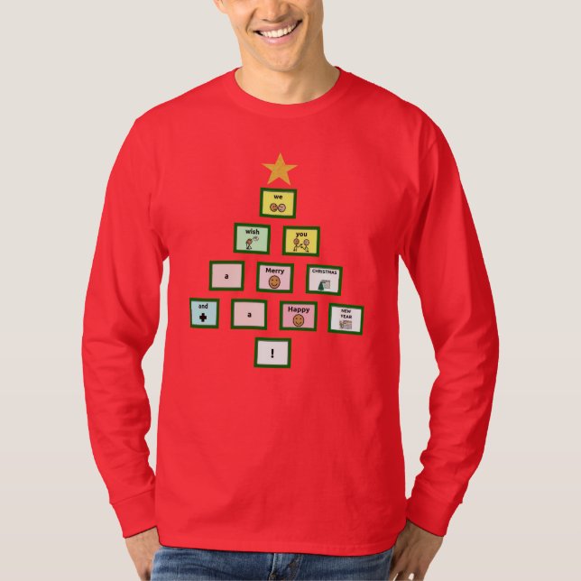 AAC We Wish You a Merry Christmas Long Sleeved T-Shirt (Front)