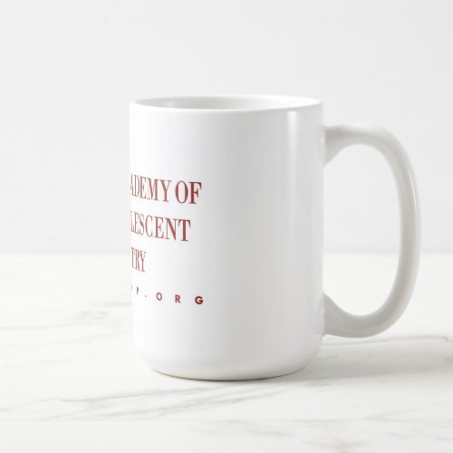 AACAP 18 oz Coffee Mug _ Classic Burgundy Logo