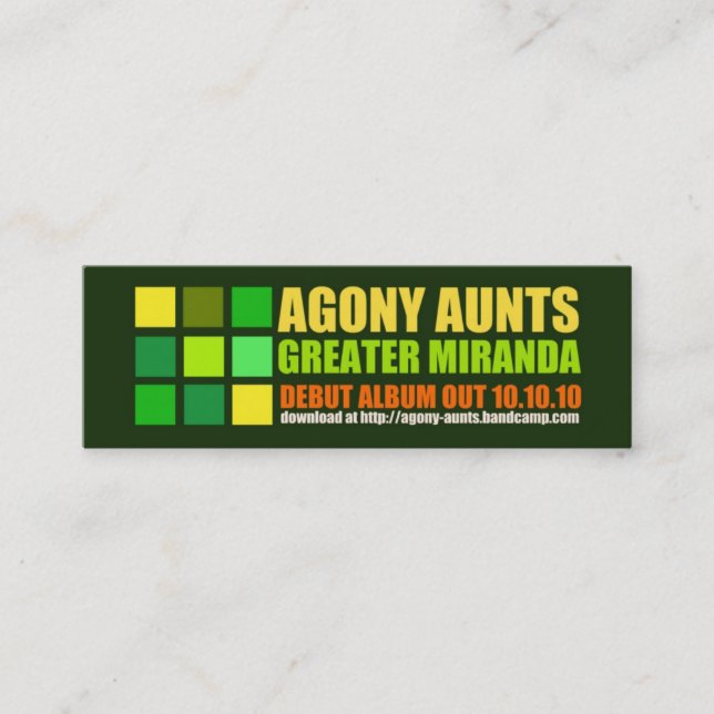 AAcard3 v 5 Mini Business Card (Front)