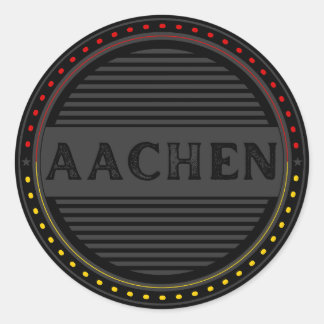 Aachen City Pride Emblem – German Identity Classic Round Sticker