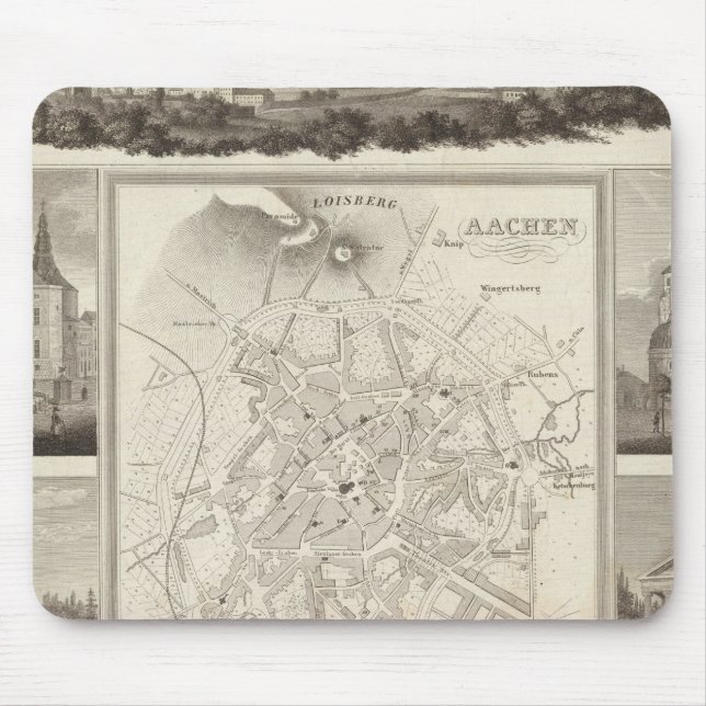 Aachen, Germany Mouse Pad (Front)