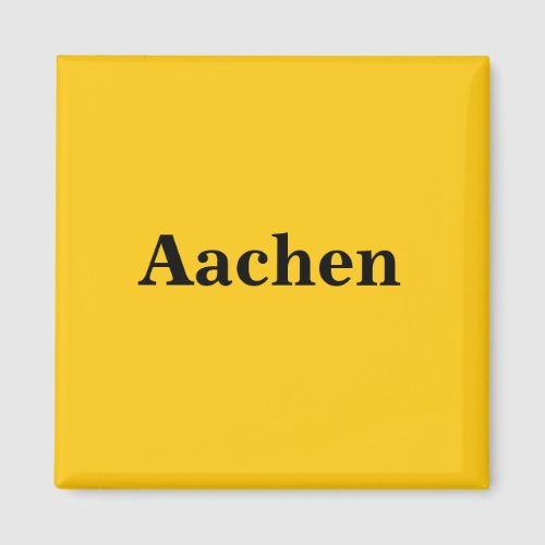 Aachen Magnet Schild Gold Gleb