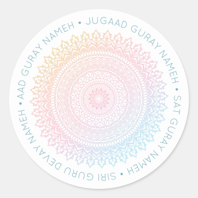 Aad Guray Nameh Classic Round Sticker (Front)