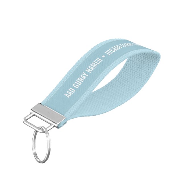 Aad Guray Nameh Wrist Keychain (Angled Down)