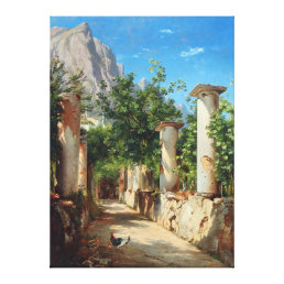 Aagaard Ancient Columns Italy Painting Canvas Print