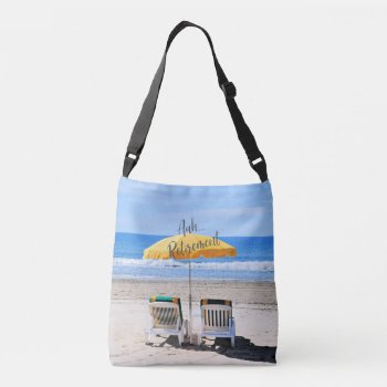 Aah...retirement  A Day At The Beach Crossbody Bag by RetirementGiftStore at Zazzle
