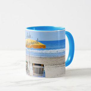 Aah...Retirement, a day at the beach Mug