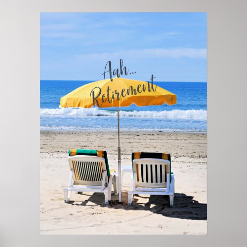 AahRetirement a day at the beach Poster