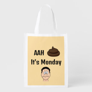 AAh S&%# It's Monday Grocery Bag