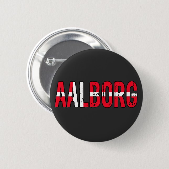 Aalborg, Denmark Button (Front & Back)