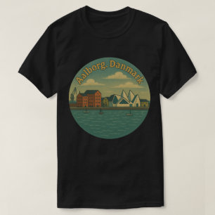 Aalborg Denmark Cityscape T-Shirt