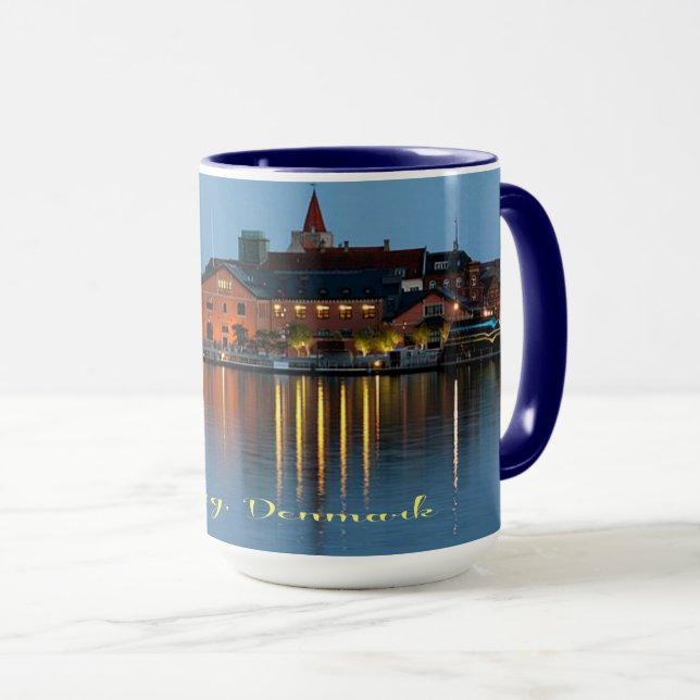 Aalborg, Denmark Mug (Front Right)