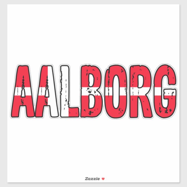 Aalborg, Denmark Sticker (Sheet)
