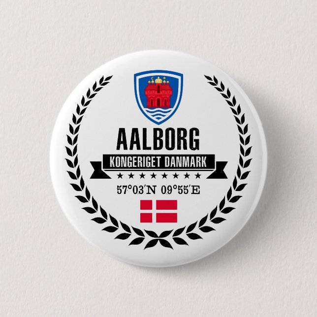Aalborg Pinback Button (Front)