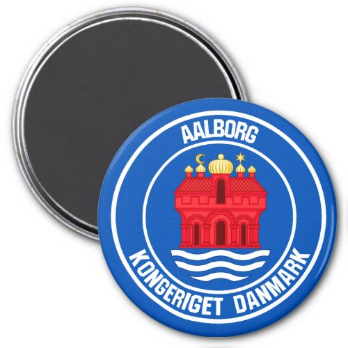 Aalborg Round Emblem Magnet