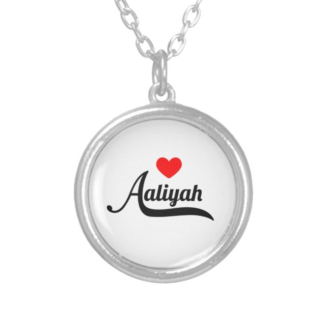 Aaliyah Silver Plated Necklace (Front)