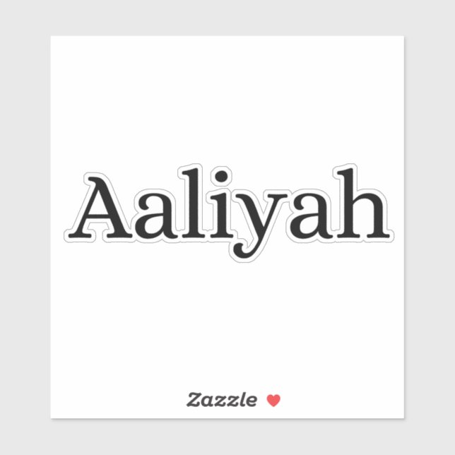 Aaliyah  sticker (Sheet)