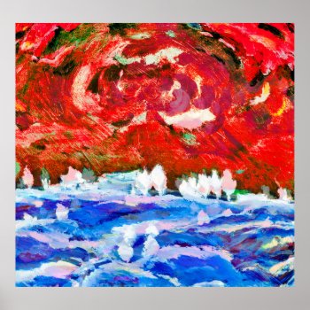 Aalto  Ilmari - Autumn Landscape With Clouds Poster by niceartpaintings at Zazzle