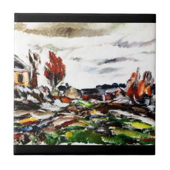 Aalto  Ilmari - Storm (modified By Mark Pettinelli Ceramic Tile by niceartpaintings at Zazzle