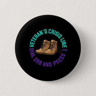 Aamerican Veteran Awareness Month Gift 988 Support Button