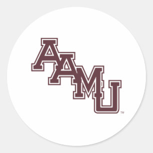 AAMU Wordmark Classic Round Sticker
