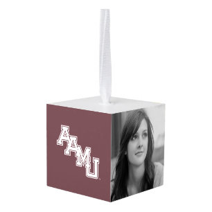 AAMU Wordmark Cube Ornament