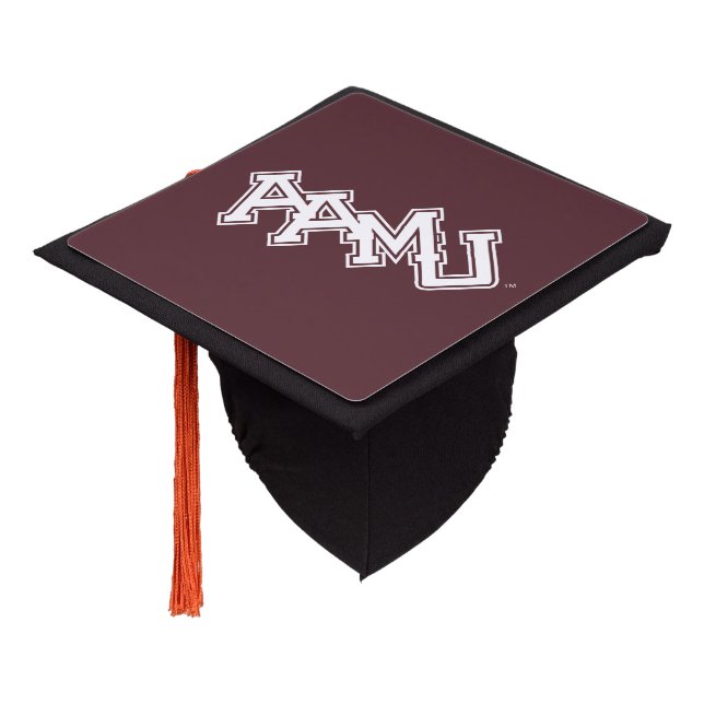 AAMU Wordmark Graduation Cap Topper (Angled)