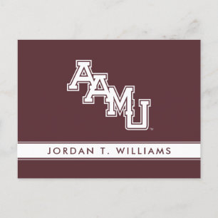 AAMU Wordmark Invitation Postcard