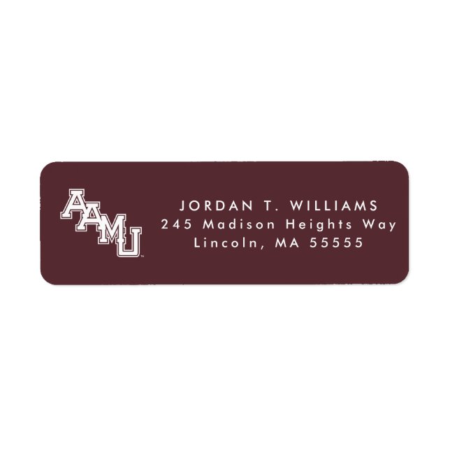 AAMU Wordmark Label (Front)