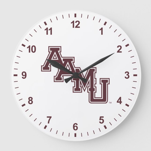 AAMU Wordmark Large Clock (Front)