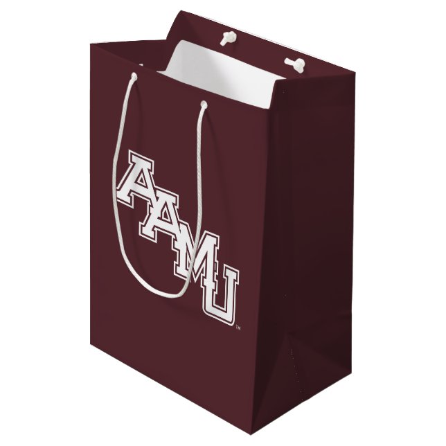 AAMU Wordmark Medium Gift Bag (Front Angled)