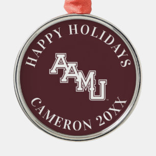 AAMU Wordmark Metal Ornament