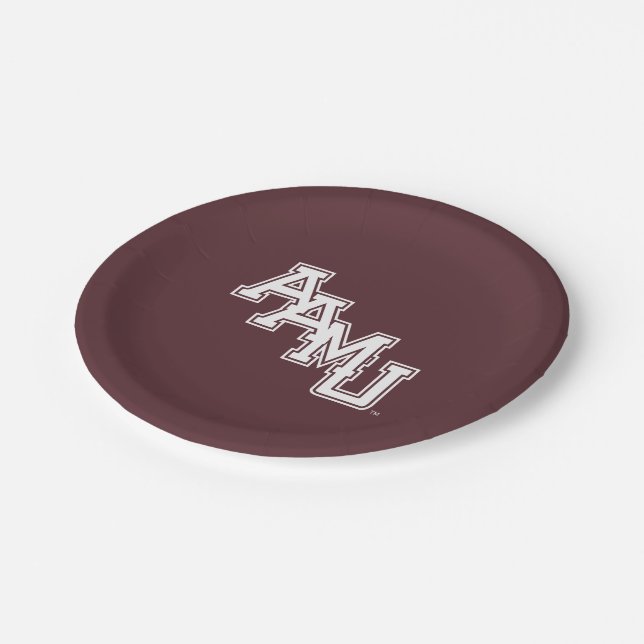 AAMU Wordmark Paper Plates (Angled)