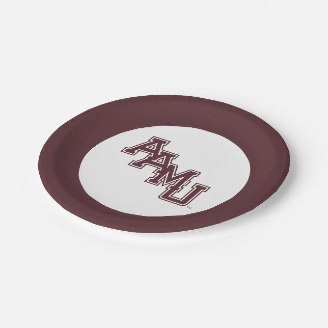 AAMU Wordmark Paper Plates (Angled)