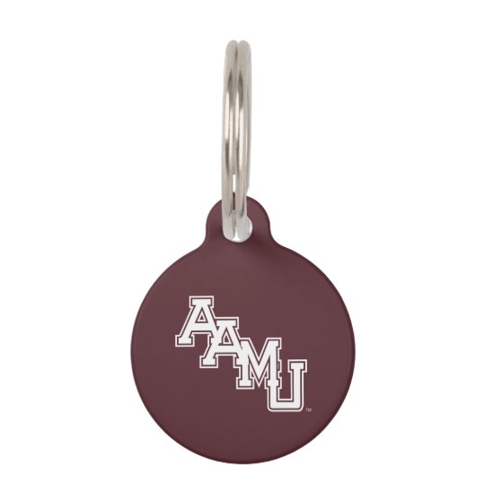 Aamu Wordmark Pet Id Tag Zazzle Com