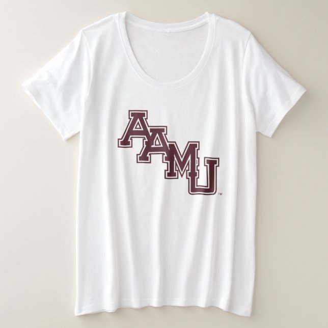 AAMU Wordmark Plus Size T-Shirt (Design Front)